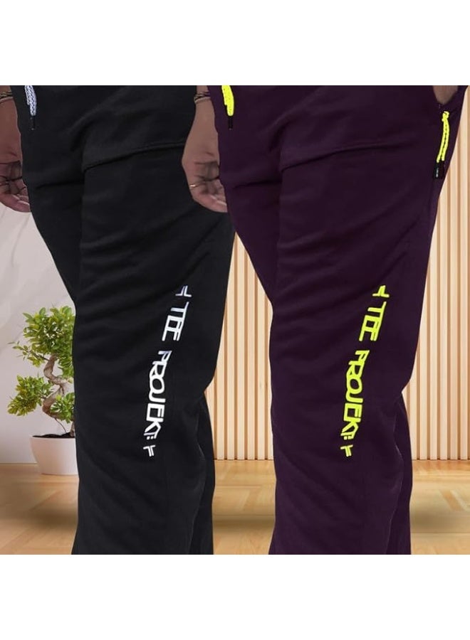 بنطال رياضي للرجال من TEE PROJEKT - تصميم عصري بلون موحد مع جيب، مناسب للأنشطة الرياضية واليوغا (عبوة من قطعتين) - مقاس L - Image 3