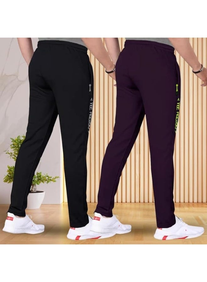 بنطال رياضي للرجال من TEE PROJEKT - تصميم عصري بلون موحد مع جيب، مناسب للأنشطة الرياضية واليوغا (عبوة من قطعتين) - مقاس L - Image 4
