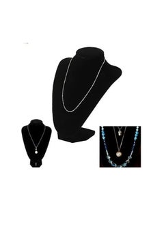 LINGWEI Jewelry Stand Neckmanniquin Necklace Holder Model Bust Stand Necklace Chain Jewelry Bust Neck Display Stand Holder Mannequin Black Velvet Necklace  - Image 3