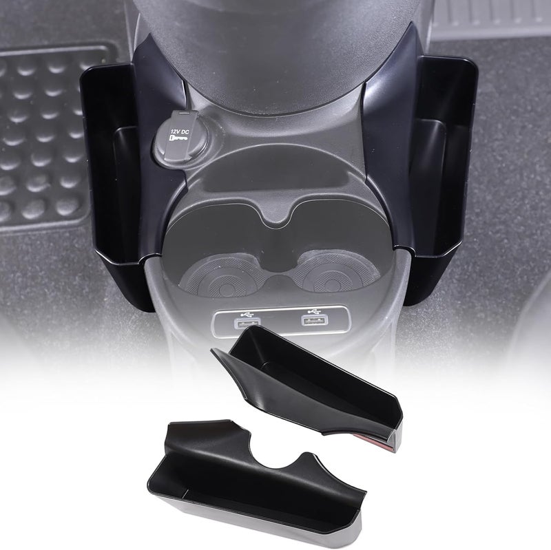 Sekhyna Gear Shift Organizer Tray for Fiat 500 (2016-2024) - Cup Holder Auxiliary Storage Box - Image 1