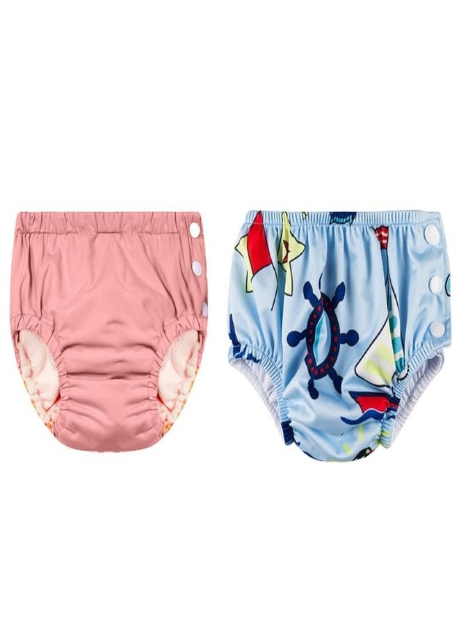 Crawl'in Reusable Swim Diaper Pants | Unisex Baby Swimwear | Adjustable & Leak-Proof | 0–36 Months | Color 46 - Image 1