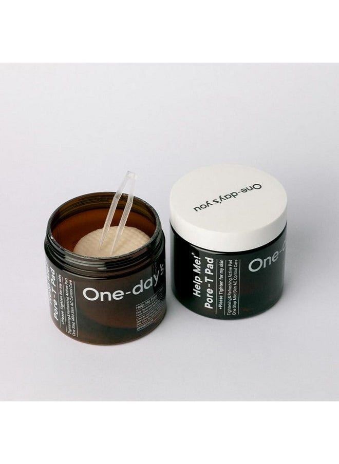 One-day's you - U] Help Me! Poret Pad 60 Pads Daily Use Toner Pad Pore Care Daily Pore Care Pore Improving Skin Moisturizing Low Acidity Korean Toner Pad Korean Skincare - Image 1
