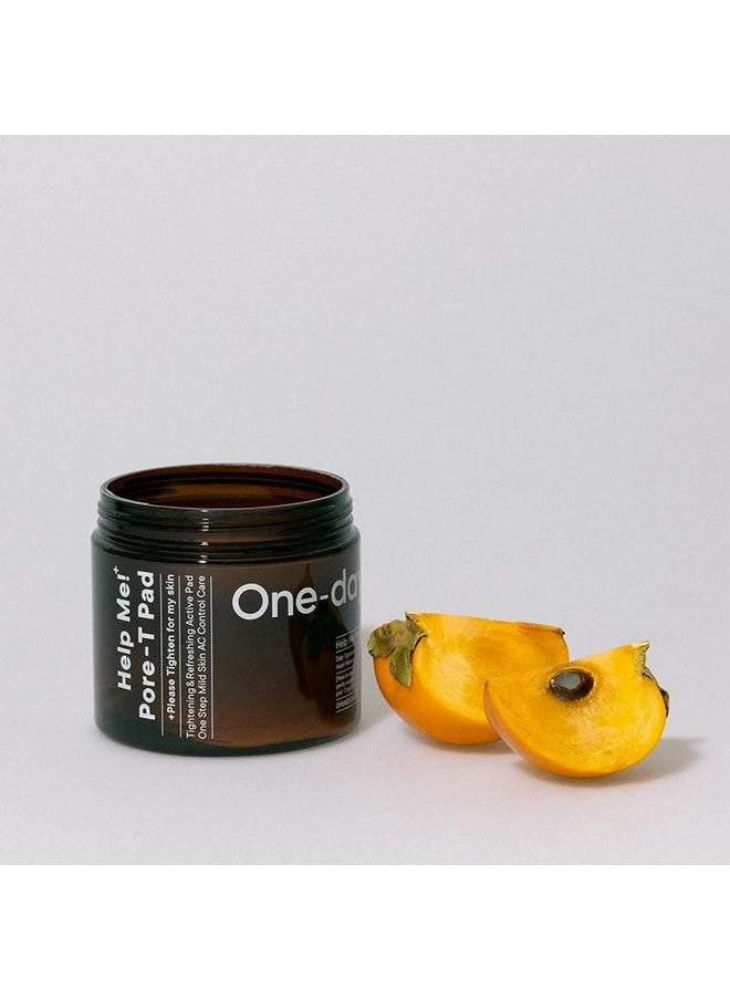 One-day's you - U] Help Me! Poret Pad 60 Pads Daily Use Toner Pad Pore Care Daily Pore Care Pore Improving Skin Moisturizing Low Acidity Korean Toner Pad Korean Skincare - Image 1