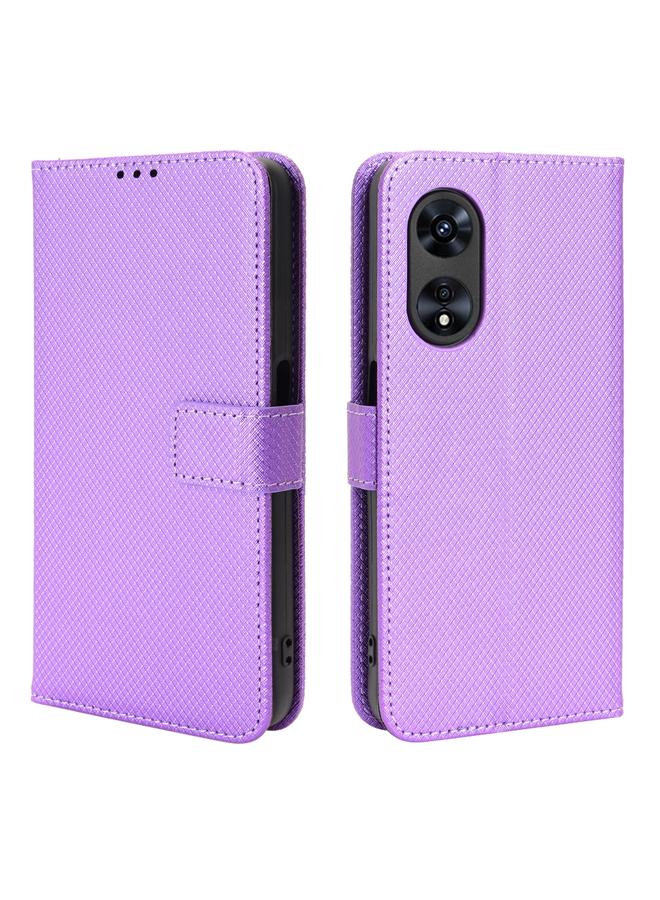 اس-توب جراب لهاتف OPPO A97 5G مصنوع من الجلد بتصميم ماسي - Image 2