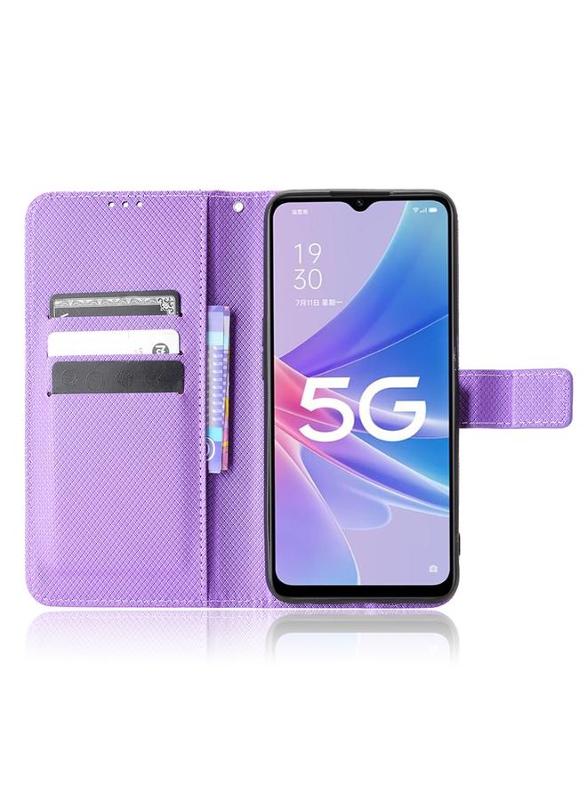 اس-توب جراب لهاتف OPPO A97 5G مصنوع من الجلد بتصميم ماسي - Image 3