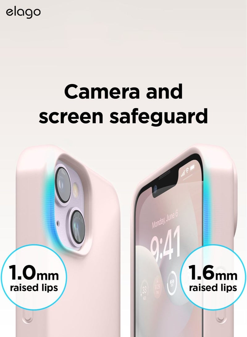 Elago Silicone Shockproof iPhone 14 Case Cover with MagSafe - Lovely Pink - Image 4