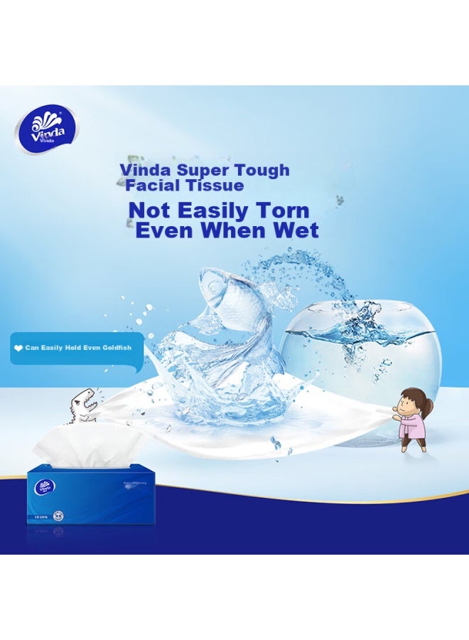 Vinda Ultra Strong 3-ply 100 Sheets*3 Packs M Size, Water-resistant, Boxed, Toilet Paper, Tissue Paper, Napkins - Image 3