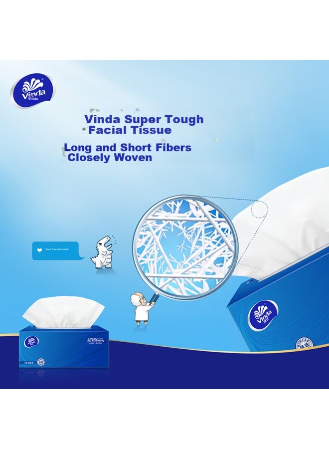 Vinda Ultra Strong 3-ply 100 Sheets*3 Packs M Size, Water-resistant, Boxed, Toilet Paper, Tissue Paper, Napkins - Image 4