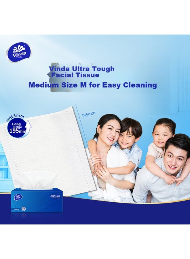Vinda Ultra Strong 3-ply 100 Sheets*3 Packs M Size, Water-resistant, Boxed, Toilet Paper, Tissue Paper, Napkins - Image 2
