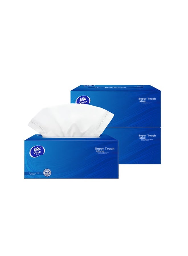 Vinda Ultra Strong 3-ply 100 Sheets*3 Packs M Size, Water-resistant, Boxed, Toilet Paper, Tissue Paper, Napkins - Image 5