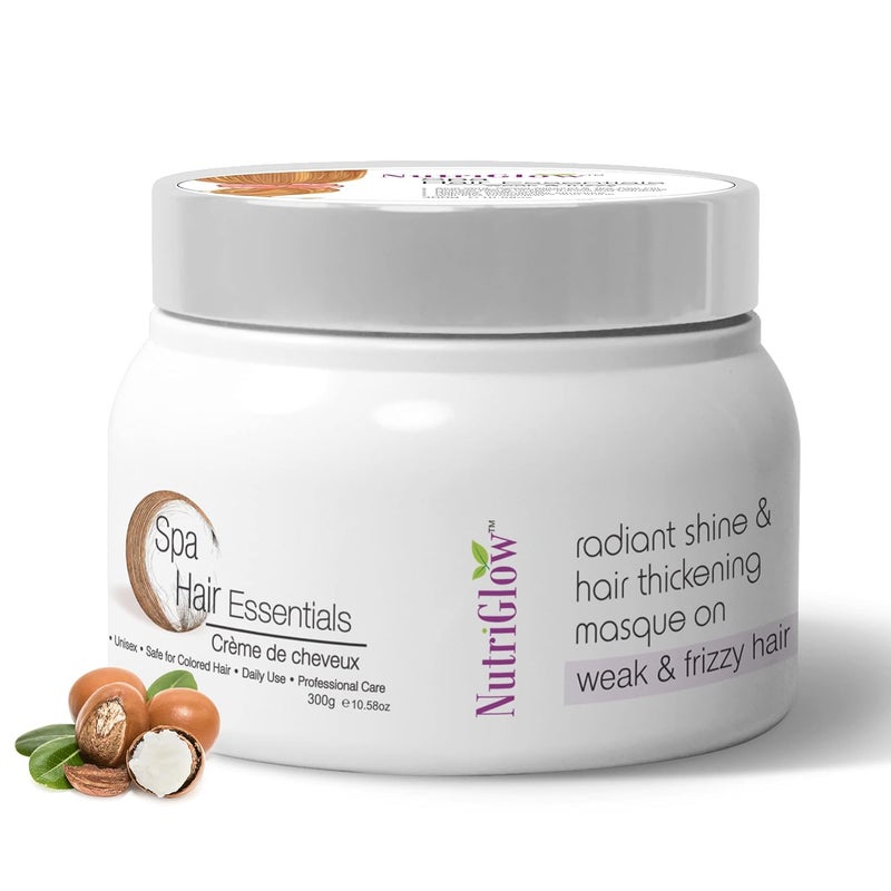 Nutriglow Hair Spa Cream With Volumizing  Shine Lock Formula For Weak  Frizzy Hair 300g - Image 1