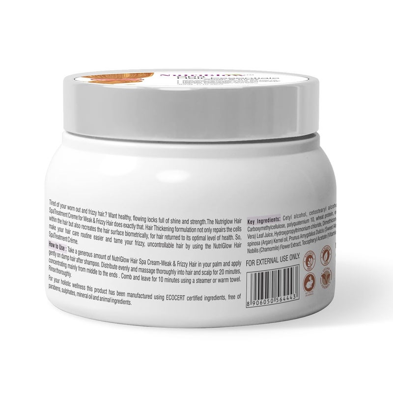 Nutriglow Hair Spa Cream With Volumizing  Shine Lock Formula For Weak  Frizzy Hair 300g - Image 2