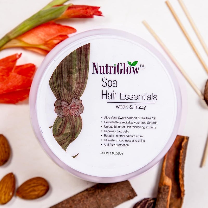 Nutriglow Hair Spa Cream With Volumizing  Shine Lock Formula For Weak  Frizzy Hair 300g - Image 5