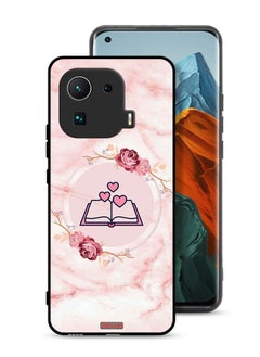 Xiaomi Mi 11 Pro Protective Case Cover Three Hearts On Book Artwork