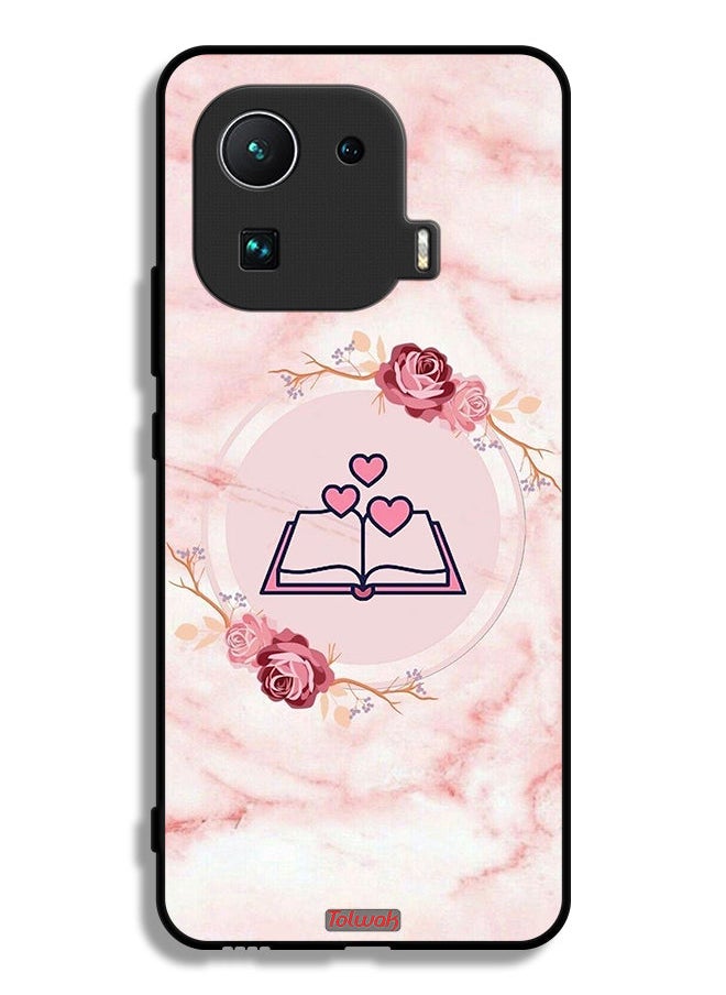 Tolwak - Xiaomi Mi 11 Pro Protective Case Cover Three Hearts On Book Artwork - Image 1