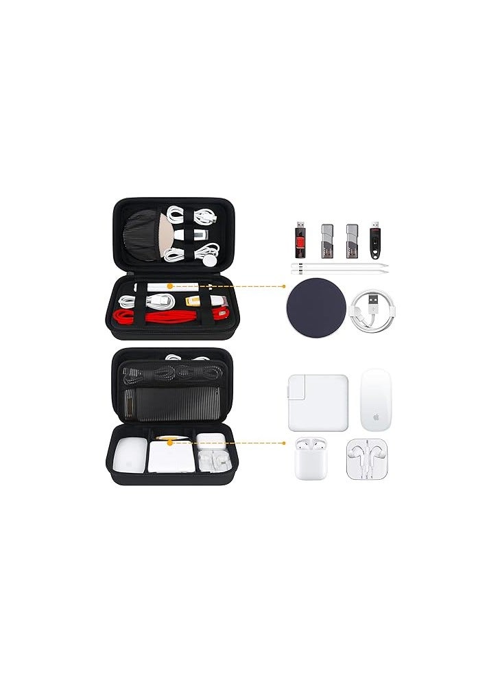 bovke Hard Electronics Organizer, Travel Cable Organizer Bag - Image 2