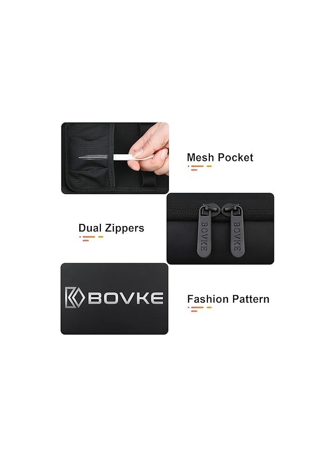bovke Hard Electronics Organizer, Travel Cable Organizer Bag - Image 4