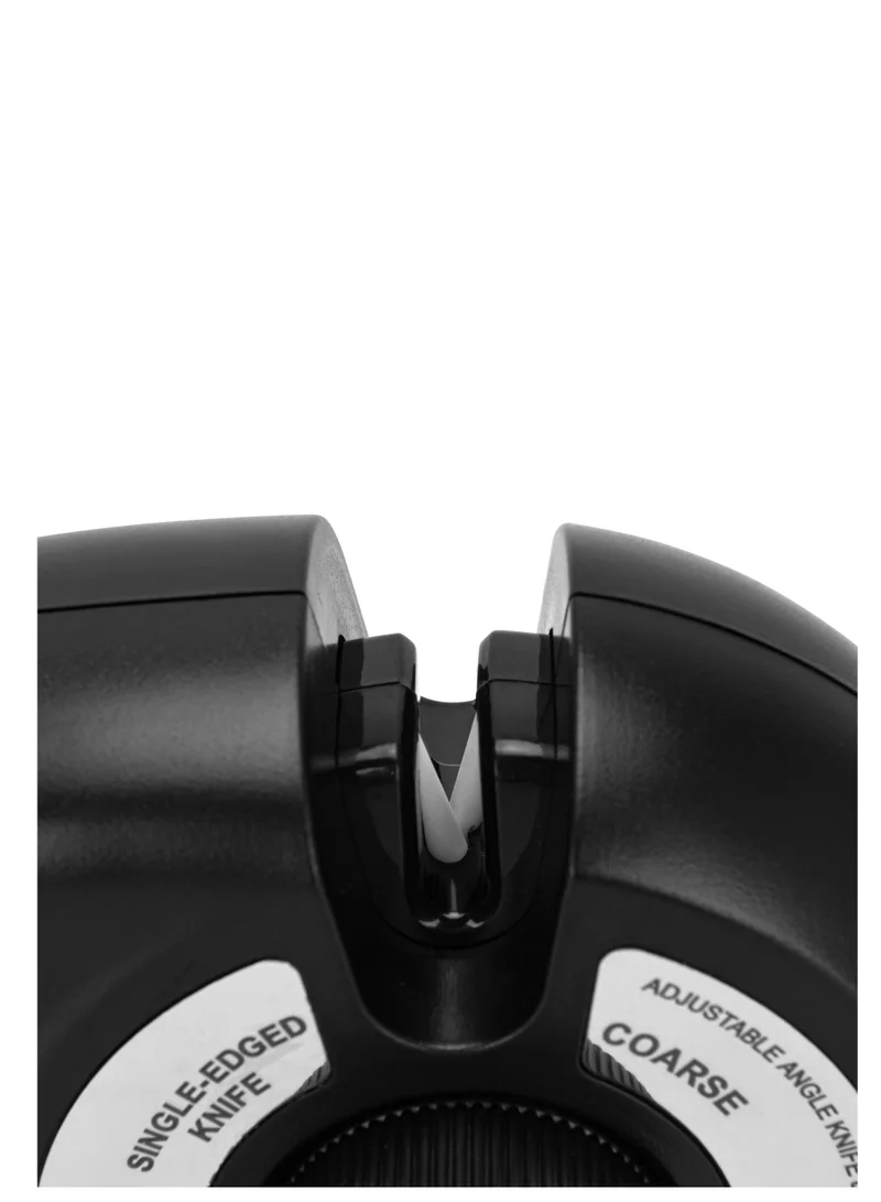 Fissman  7-Stage Knife Sharpener w/ Scissors Sharpening Slot —Ceramic, Carbide, Diamond Abrasive Materials — Manual Adjustable Knob for Coarse, Fine, Medium, Serrated, Ceramic, Single-Edge  Sharpening  | Best Price UAE