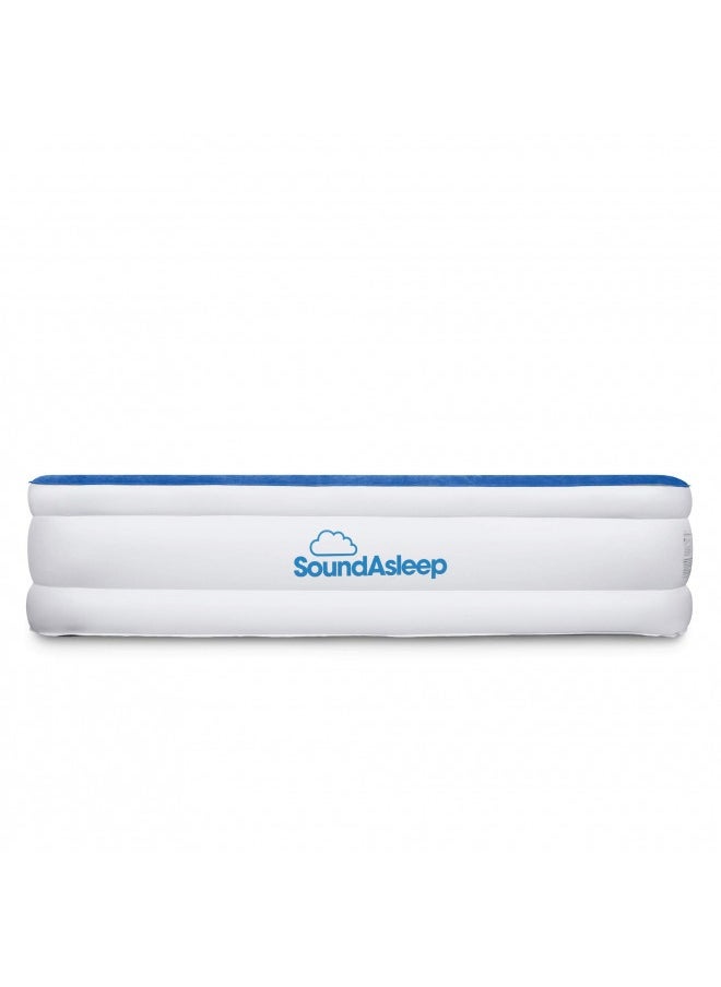 Soundasleep Dream Series Luxury Air Mattress With Comfortcoil Technology And Built-In High Capacity Pump For Home And Camping- Double Height, Adjustable, Inflatable Blow Up, Portable - Queen Size