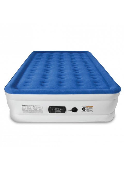 Soundasleep Dream Series Luxury Air Mattress With Comfortcoil Technology And Built-In High Capacity Pump For Home And Camping- Double Height, Adjustable, Inflatable Blow Up, Portable - Queen Size