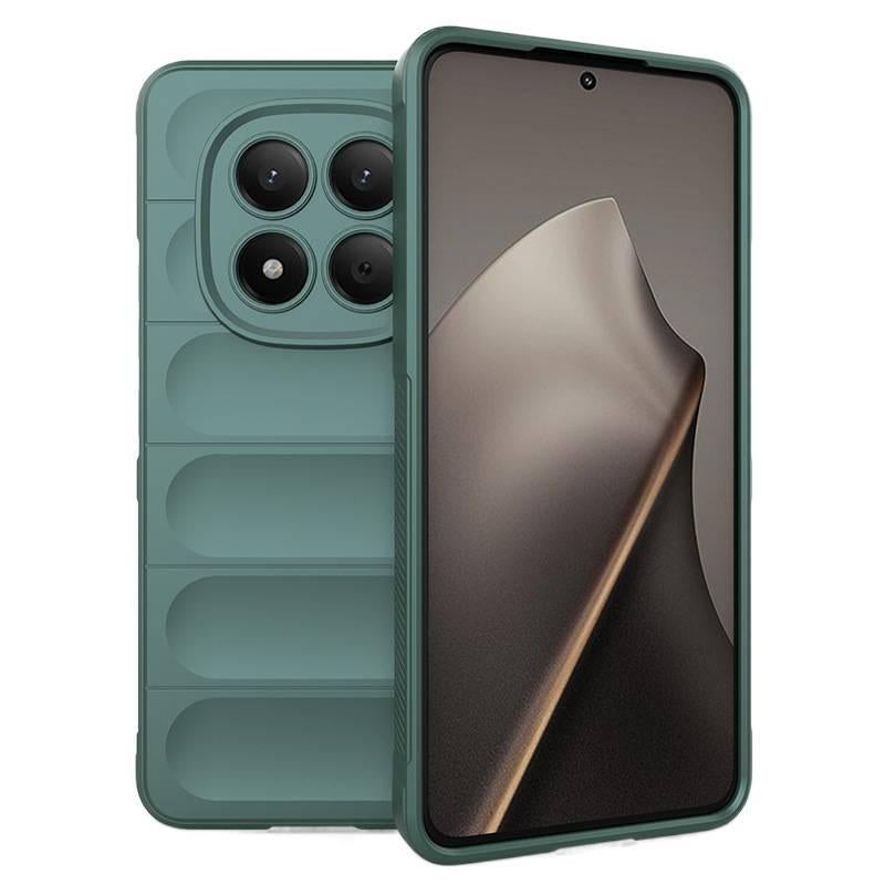 غطاء واقي بTPU + PC لـ redminote15/pocom8 باللون أخضر مضاد للانزلاق من مادة TPU مع حماية من السقوط وملمس ناعم مع مقاوم للصدمات مع قبضة مضادة للانزلاق سهل الحمل للتخزين العملي - Image 1