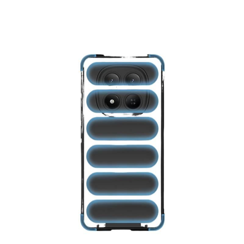 غطاء واقي بTPU + PC لـ redminote15/pocom8 باللون أخضر مضاد للانزلاق من مادة TPU مع حماية من السقوط وملمس ناعم مع مقاوم للصدمات مع قبضة مضادة للانزلاق سهل الحمل للتخزين العملي - Image 5