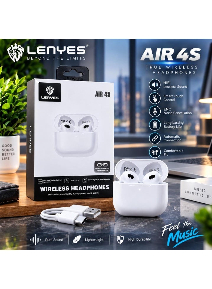 LENYES AIR 4S True Wireless Headphones with HiFi Sound