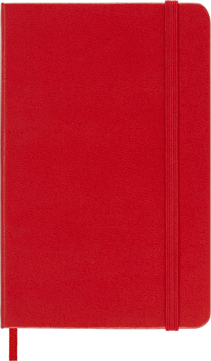 Moleskine Pocket Ruled Hardcover Notebook Scarlet Red - Image 2