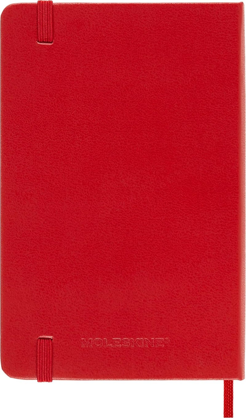 Moleskine Pocket Ruled Hardcover Notebook Scarlet Red - Image 3