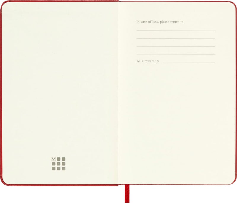 Moleskine Pocket Ruled Hardcover Notebook Scarlet Red - Image 5