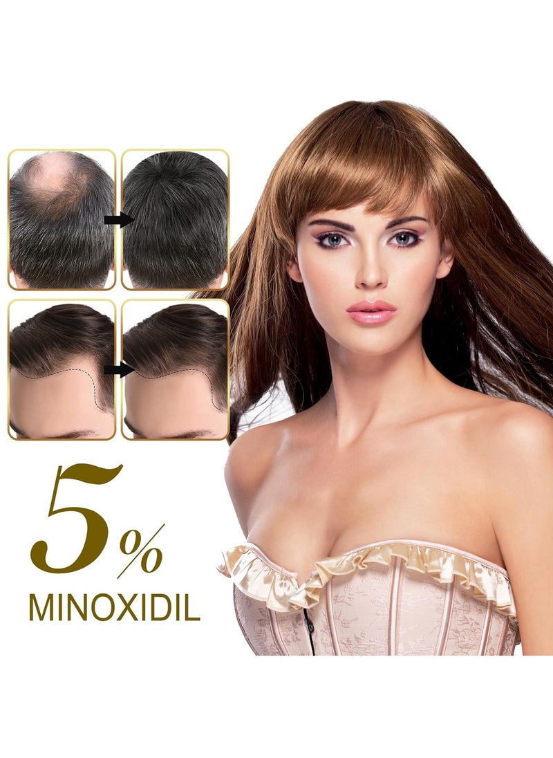 VIOFAIRY - 5% Minoxidil for Men and Women - Biotin Hair And Beard Growth Serum & 5% Minoxidil Treatment for Stronger Thicker Longer – Natural Growth Thickening Treatment - Stop Thinning & Hair Loss-1Month supply - Image 1