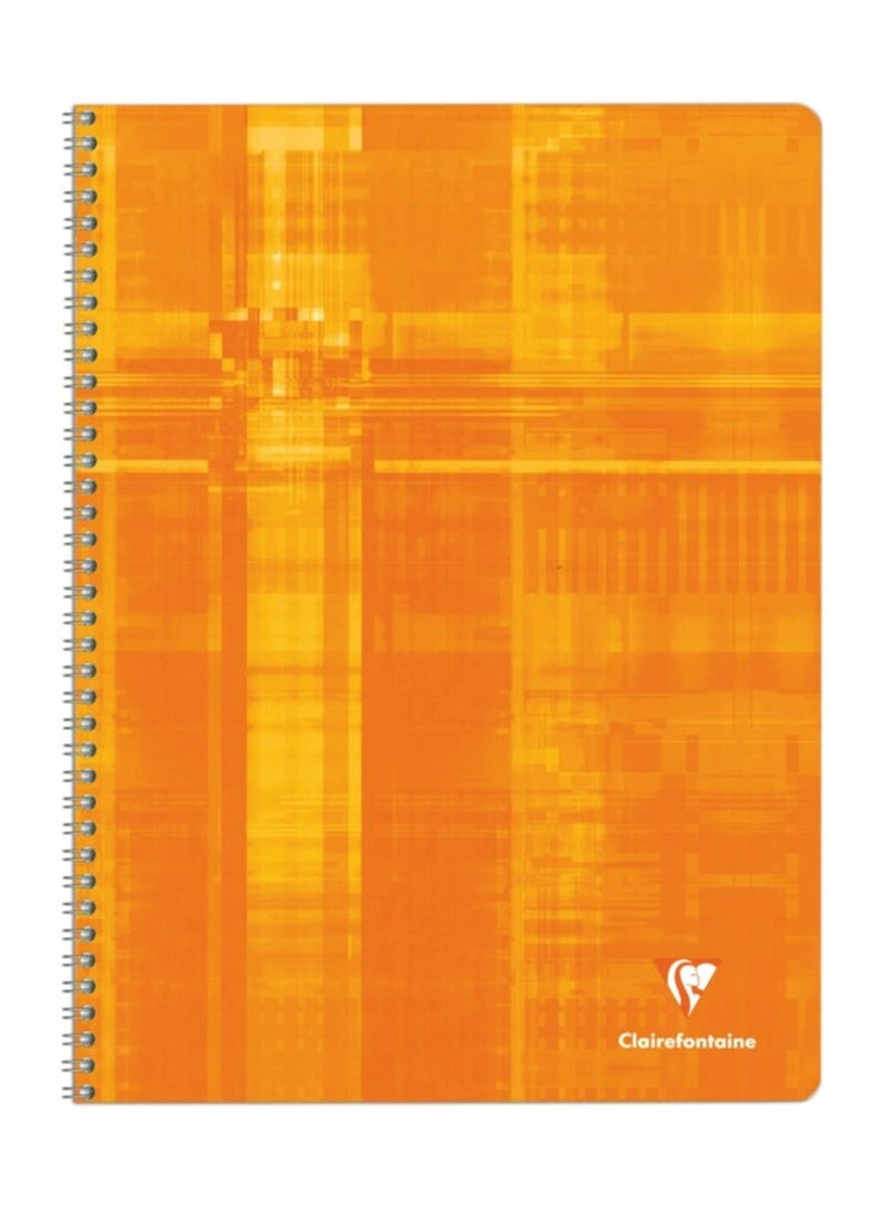 Clairefontaine دفتر ملاحظات بحجم A4 مع 100 صفحة وغلاف كرتوني ملون برتقالي - Image 1