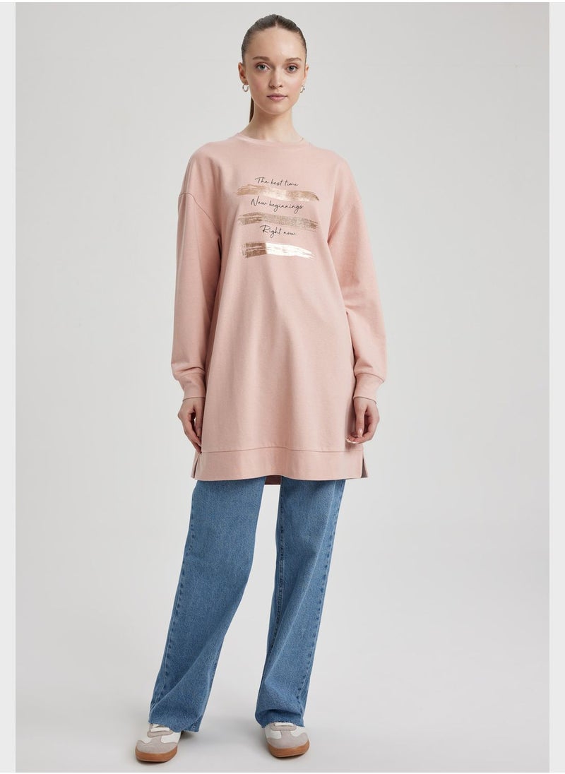 DeFacto - Crew Neck Sweatshirt - Image 1