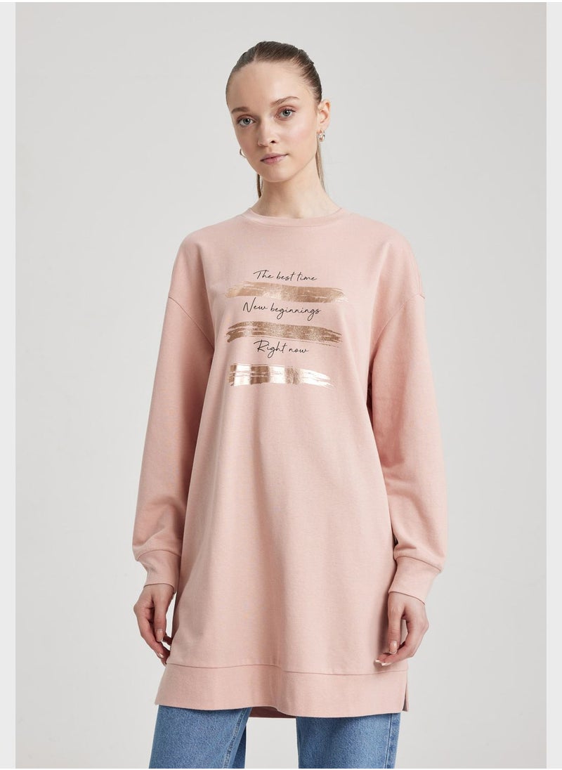 DeFacto - Crew Neck Sweatshirt - Image 1
