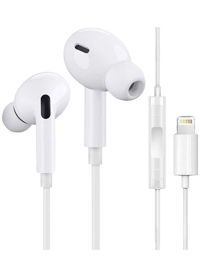 SHOPI Earbuds/Headphone with Lightning Connector(Built-in Microphone & Volume Control) in-Ear Stereo Headphones Headset Compatible with iPhone14/SE/11/X/8 7-All iOS System[Apple MFi Certified]Plug and play  - Image 1