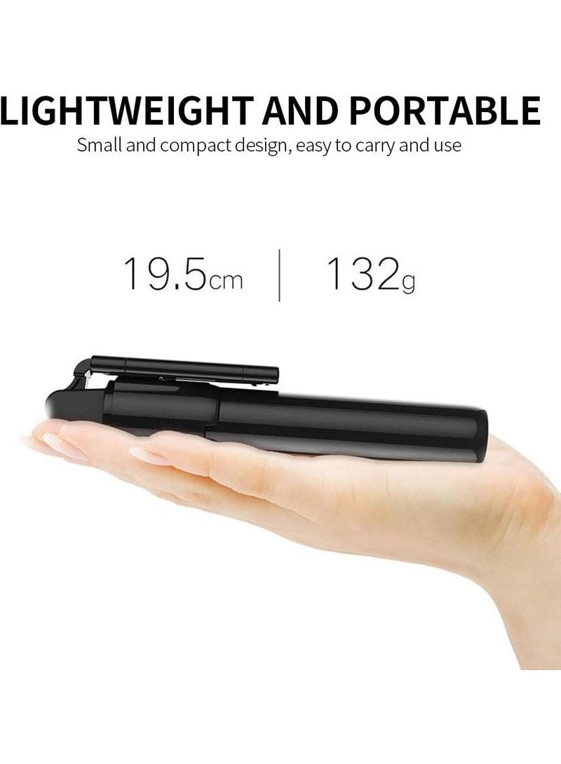 Lukadah Upgraded Selfie Stick Tripod, 360° Unlimited Rotating Phone Tripod Stand, Extendable All-in-1 Aluminum Tripod with Wireless Remote for 4-7" Phone Selfies/Live/Video Recording/Travel-Black - Image 3