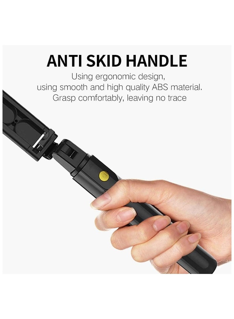 Lukadah Upgraded Selfie Stick Tripod, 360° Unlimited Rotating Phone Tripod Stand, Extendable All-in-1 Aluminum Tripod with Wireless Remote for 4-7" Phone Selfies/Live/Video Recording/Travel-Black - Image 5