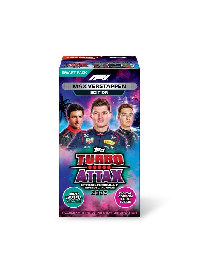 Topps Topps F1 Turbo Attax Trading and Collectible Card Game (Smart Pack- Max Verstappen verison)  - Image 1