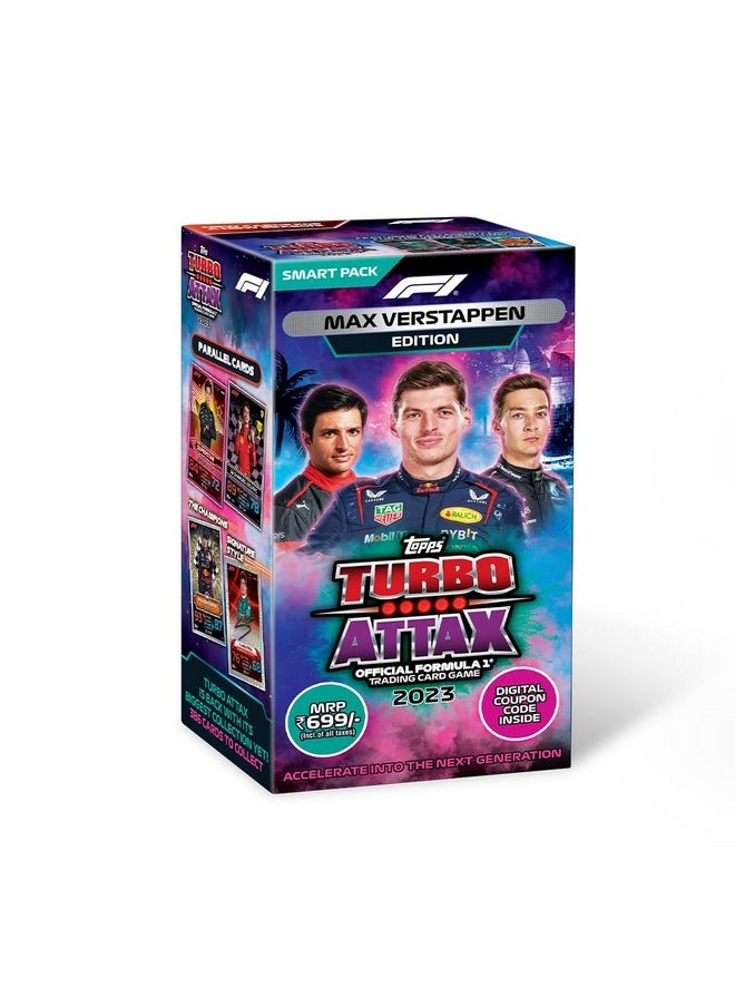 Topps Topps F1 Turbo Attax Trading and Collectible Card Game (Smart Pack- Max Verstappen verison)  - Image 3