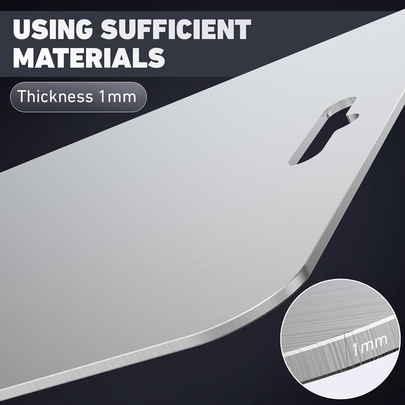VICHAXAN Stainless Steel Chopping Board Cutting Board with Round Edge Kitchen Counter Top Kneading Board for Cutting and Chopping - Image 4