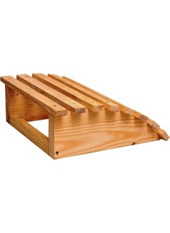 Aden Home Under Table Footrest, Foot Support, Foot Stand, Wooden Foot Riser, Table Natural Wood Footrest  - Image 2