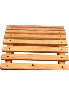 Aden Home Under Table Footrest, Foot Support, Foot Stand, Wooden Foot Riser, Table Natural Wood Footrest  - Image 4
