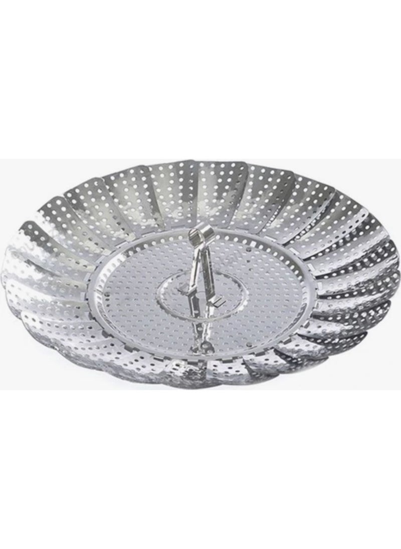 Ceyden Steam Vegetable Boiling Cooking Folding Stainless Steel Apparatus  - Image 1
