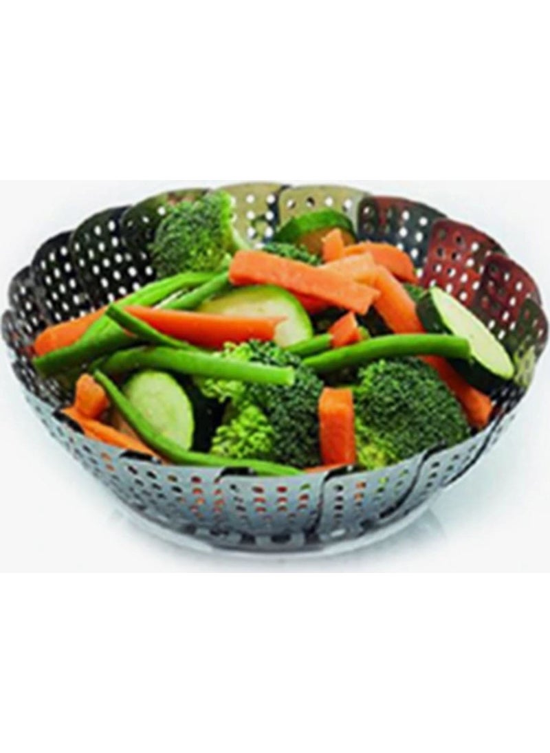 Ceyden Steam Vegetable Boiling Cooking Folding Stainless Steel Apparatus  - Image 2