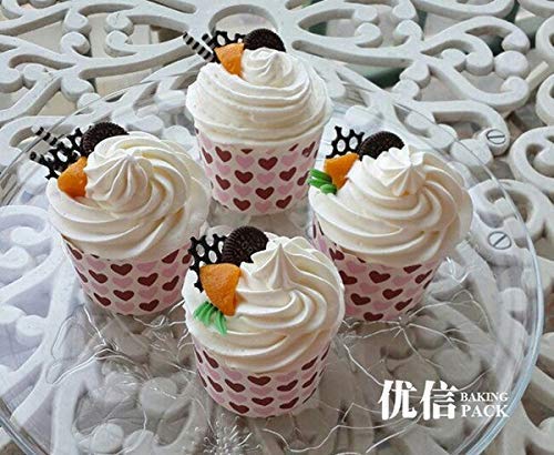 SCHUBERT 50 Pcs Mini Colorful Print Designs Paper Cake Cup Liners Baking Cup Muffin Kitchen Cupcake Cases (Random Color) - Image 4