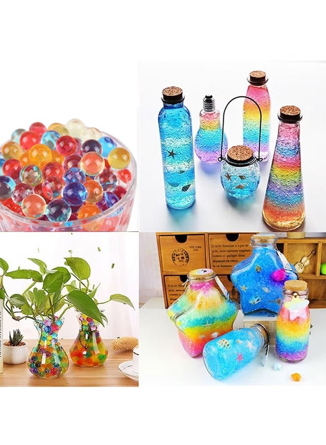 Water Beads 50000 Pieces of Water Balls Non-Toxic and Environment Friendly Water Beads Coloured Gel Beads for Vase Water Beads for Vase Filling Decoration For Kids - Image 3