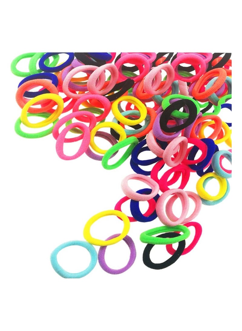 STAR BEJA Baby Hair Ties Ponytail Holder For Kids Toddlers 100 Pcs Multicolor - Image 1