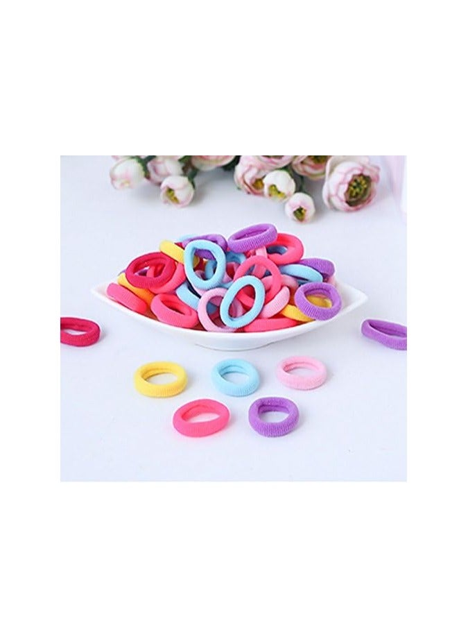 STAR BEJA Baby Hair Ties Ponytail Holder For Kids Toddlers 100 Pcs Multicolor - Image 4