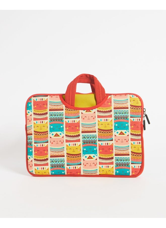 Chumbak Aztec Cats Laptop Sleeve 13inch  - Image 4