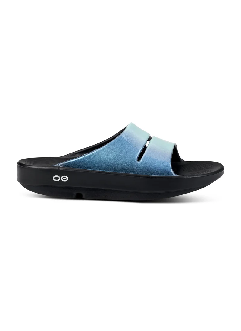 OOFOS UNISEX LUXE SLIDE SANDALS ATLANTIS